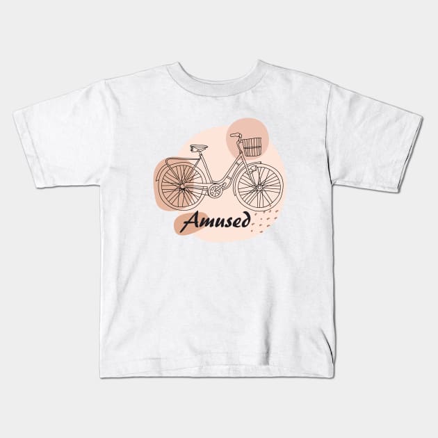 Abstract bicycle art, inspirational meanings Kids T-Shirt by TargetedInspire